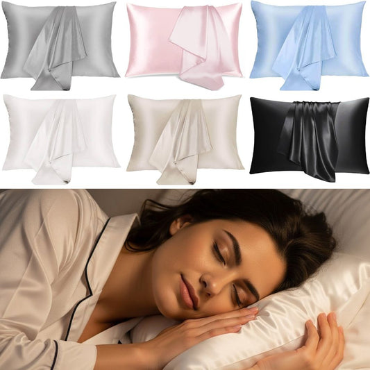100% Mulberry Silk Pillowcase for Hair and Skin 22 Momme 6A Grade Silk Case with Hidden Zipper