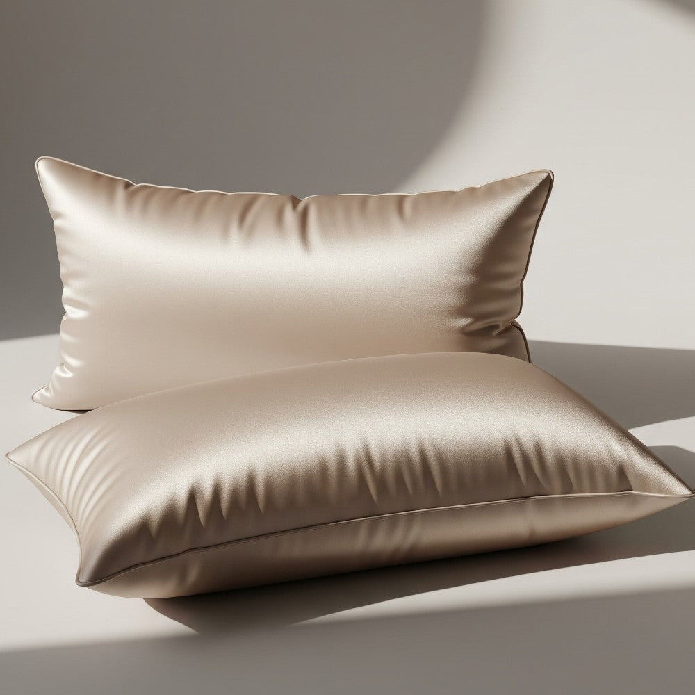 2 Pack Mulberry Silk Pillowcase 19 Momme Silk Pillow Covers for Hair & Skin - Standard Size
