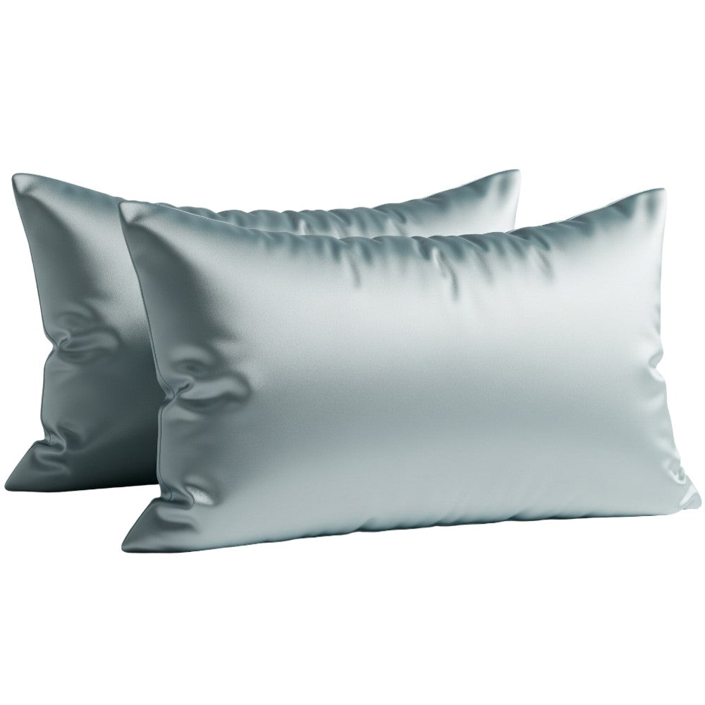 2 Pack Mulberry Silk Pillowcase 19 Momme Silk Pillow Covers for Hair & Skin - Standard Size