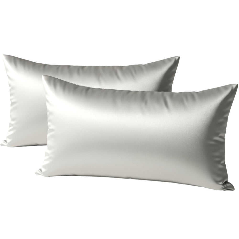 2 Pack Mulberry Silk Pillowcase 19 Momme Silk Pillow Covers for Hair & Skin - Standard Size