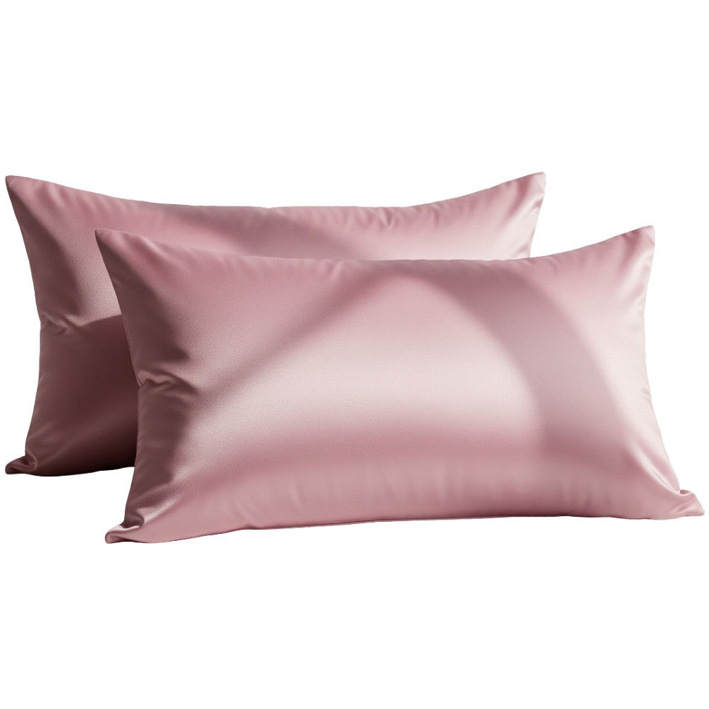 2 Pack Mulberry Silk Pillowcase 19 Momme Silk Pillow Covers for Hair & Skin - Standard Size