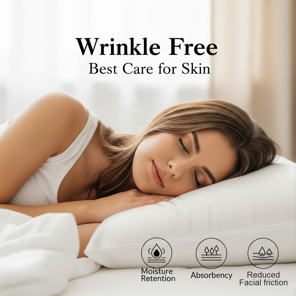 2 Pack Mulberry Silk Pillowcase 19 Momme Silk Pillow Covers for Hair & Skin - Standard Size