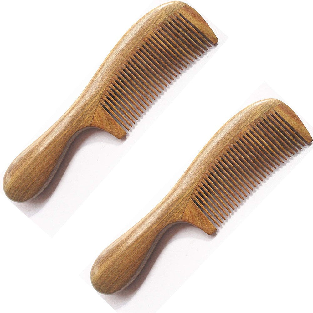 Sandalwood Hair Comb Handmade Fine Tooth Natural Wooden Detangling Comb