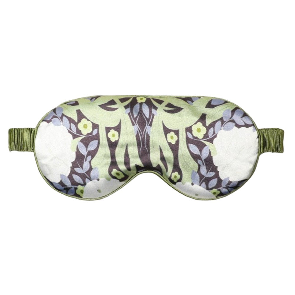 Printed Silk Eye Mask Pure Mulberry for Sleep and Travel Soft Gentle Stylish