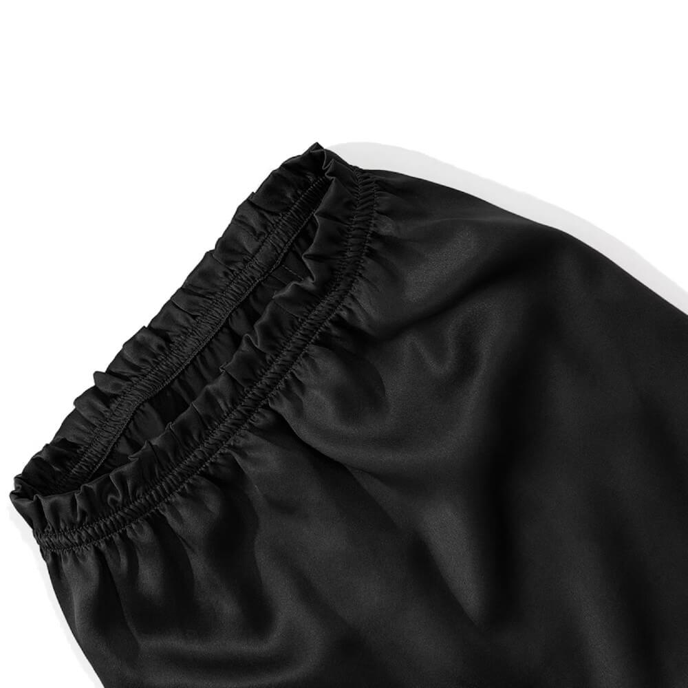 100% Mulberry Silk Bonnet for Long Hair Sleep Cap Natural Silk Bonnet with Elastic Band