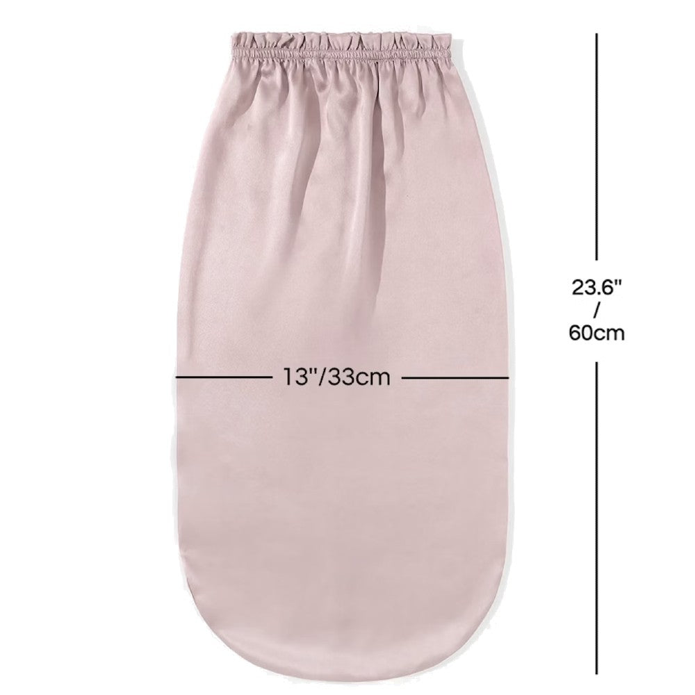 100% Mulberry Silk Bonnet for Long Hair Sleep Cap Natural Silk Bonnet with Elastic Band