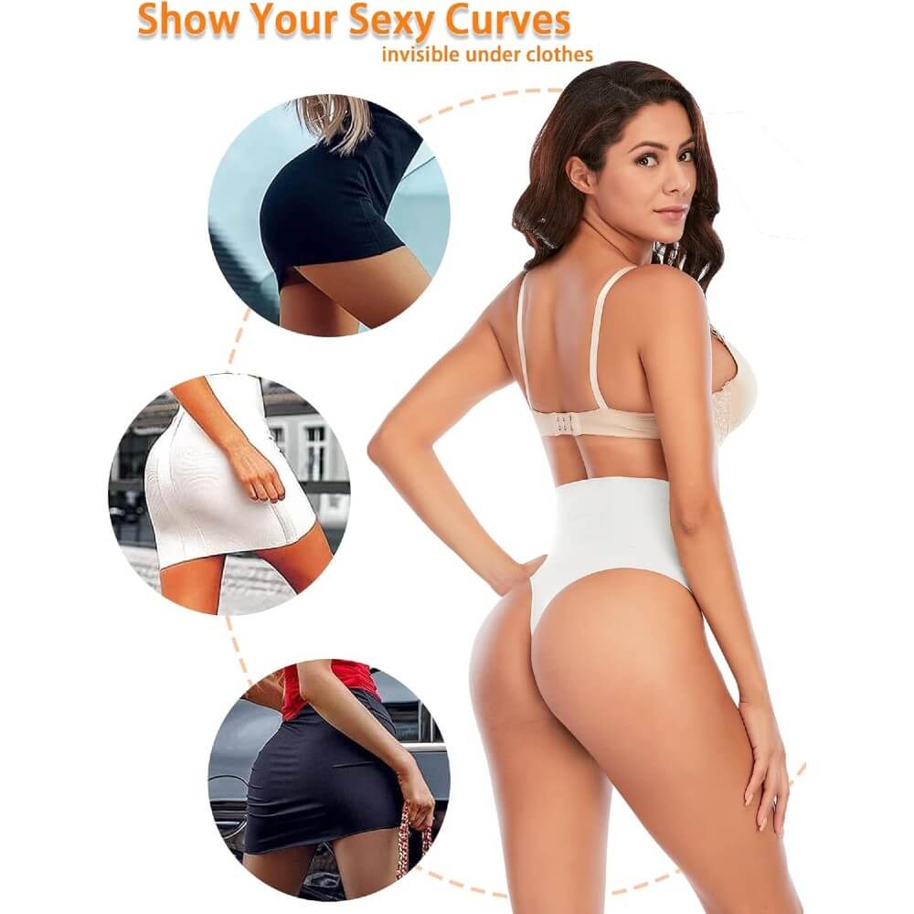 Tummy Control Thong Shapewear Seamless Panties Waist Cincher Underwear