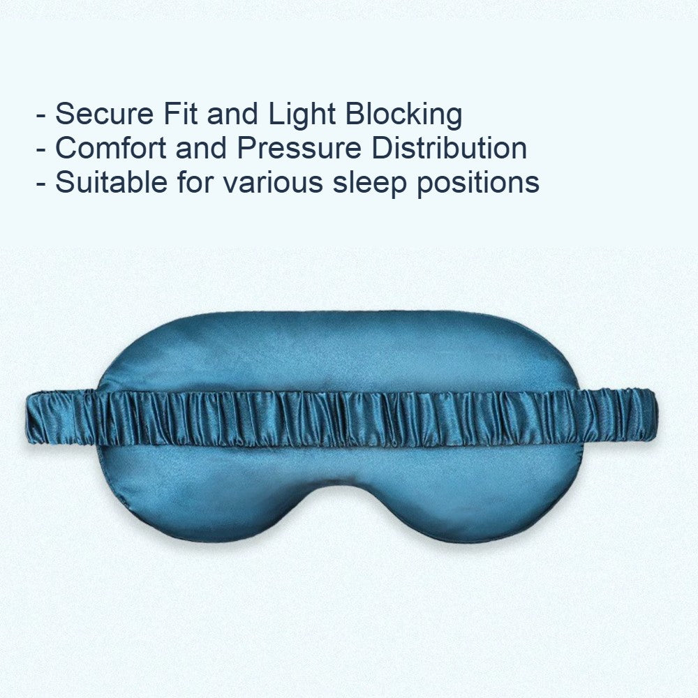 Printed Silk Eye Mask Pure Mulberry for Sleep and Travel Soft Gentle Stylish