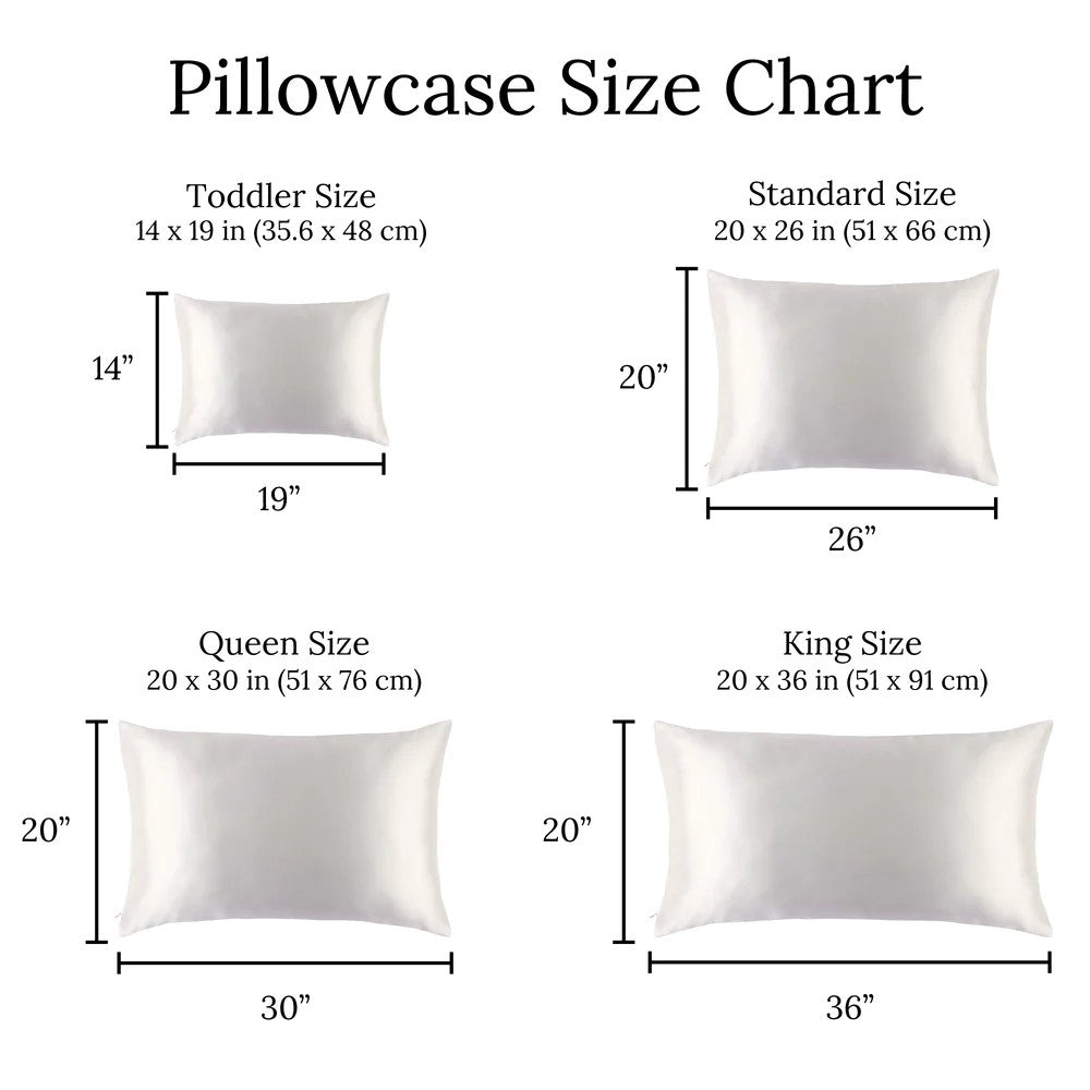 Twin Pack 100% Mulberry Silk Pillowcase for Hair and Skin Queen Size with Hidden Zipper