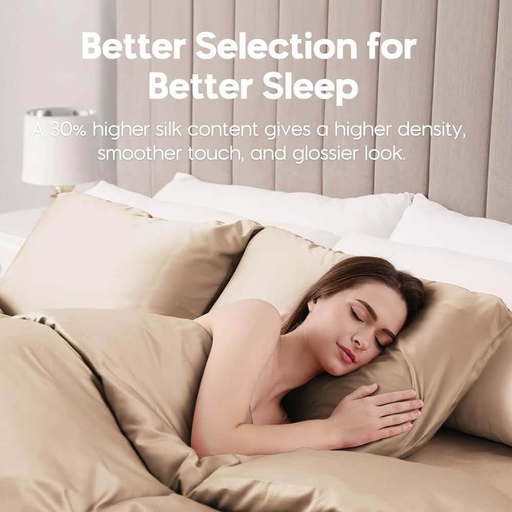 100% Mulberry Silk Pillowcase for Hair and Skin 22 Momme 6A Grade Silk Case with Hidden Zipper