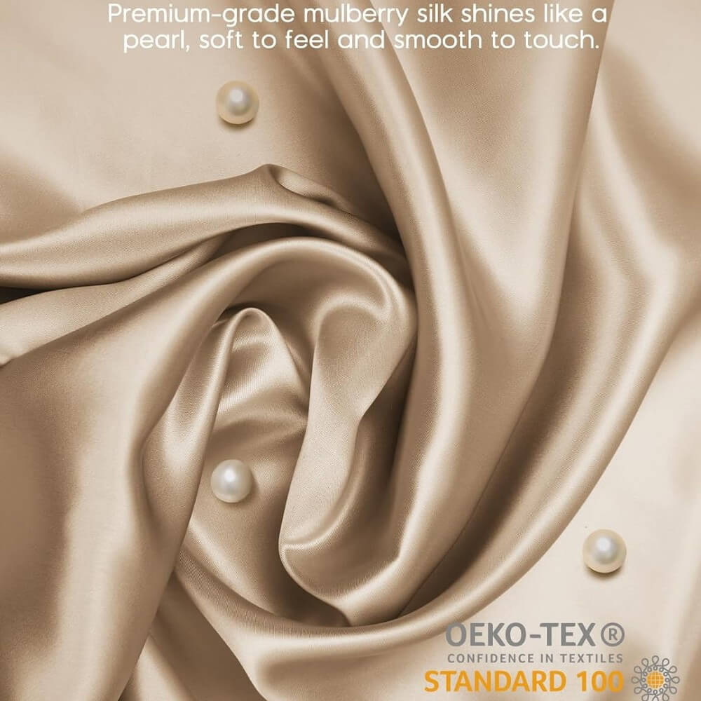 100% Mulberry Silk Pillowcase for Hair and Skin 22 Momme 6A Grade Silk Case with Hidden Zipper