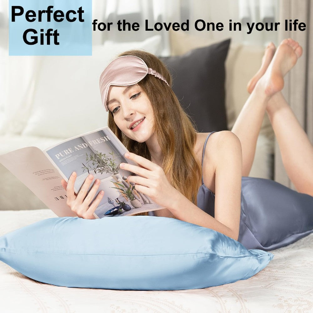 100% Mulberry Silk Pillowcase for Hair and Skin 22 Momme 6A Grade Silk Case with Hidden Zipper