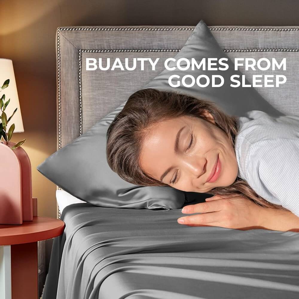 100% Mulberry Silk Pillowcase for Hair and Skin 22 Momme 6A Grade Silk Case with Hidden Zipper