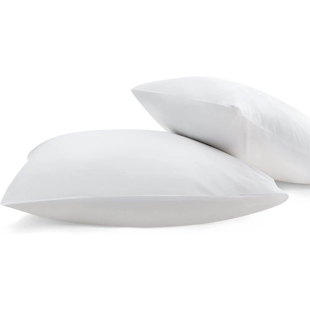 100% Bamboo Cooling Pillow Case Pillowcase Viscose Silky Pillow Covers with Envelope Closure - 2 Pack
