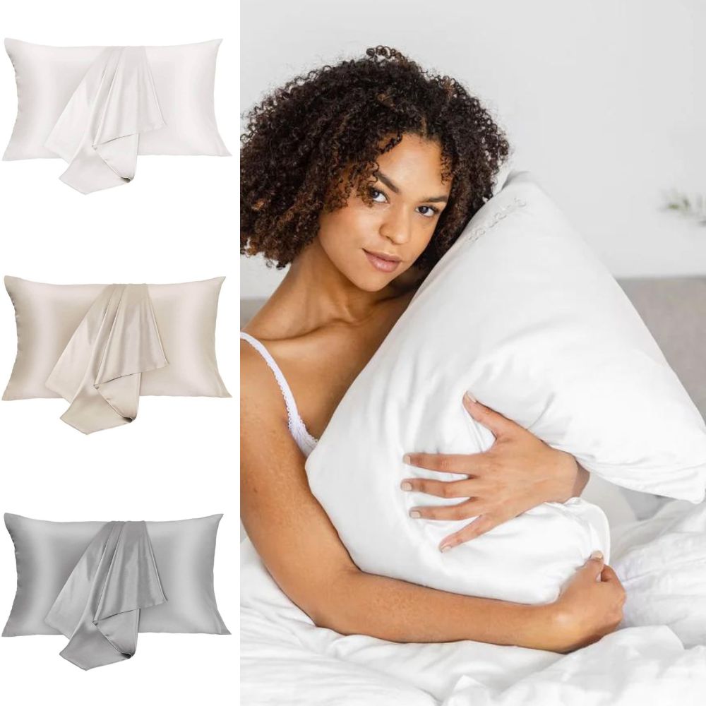100% Mulberry Silk Pillowcase for Hair and Skin Queen Size Silk Pillow Cover with Envelope Closure