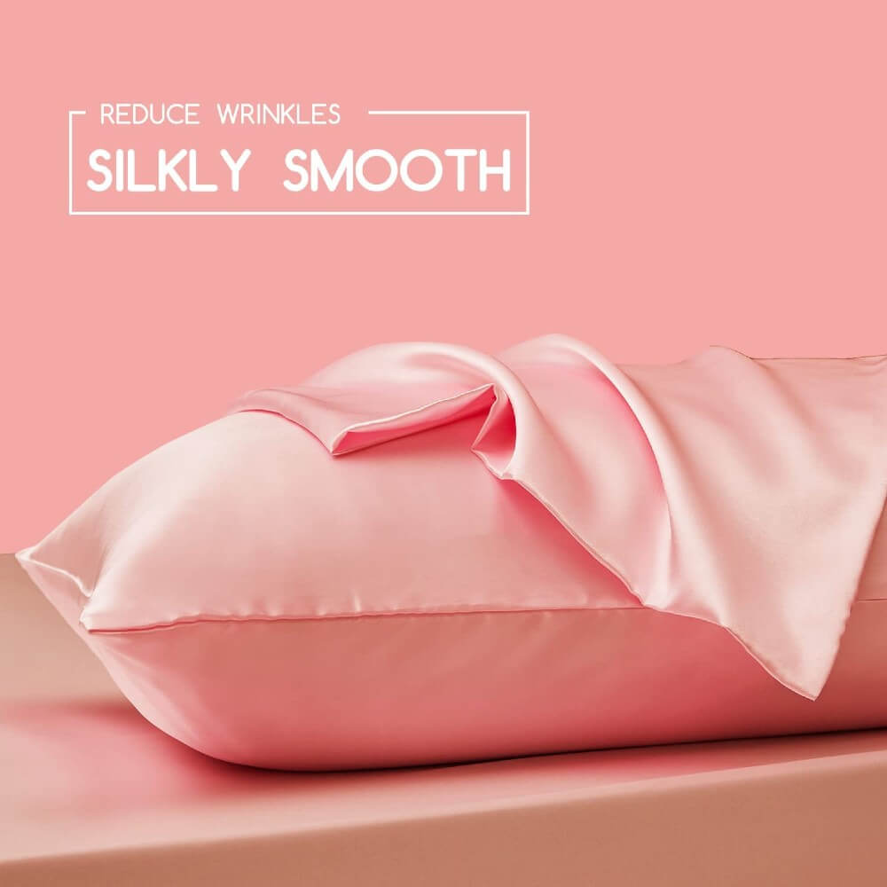 2 Pack Mulberry Silk Pillowcase for Hair and Skin 100% Natural Silk Pillow Case Cover with Envelope Closure