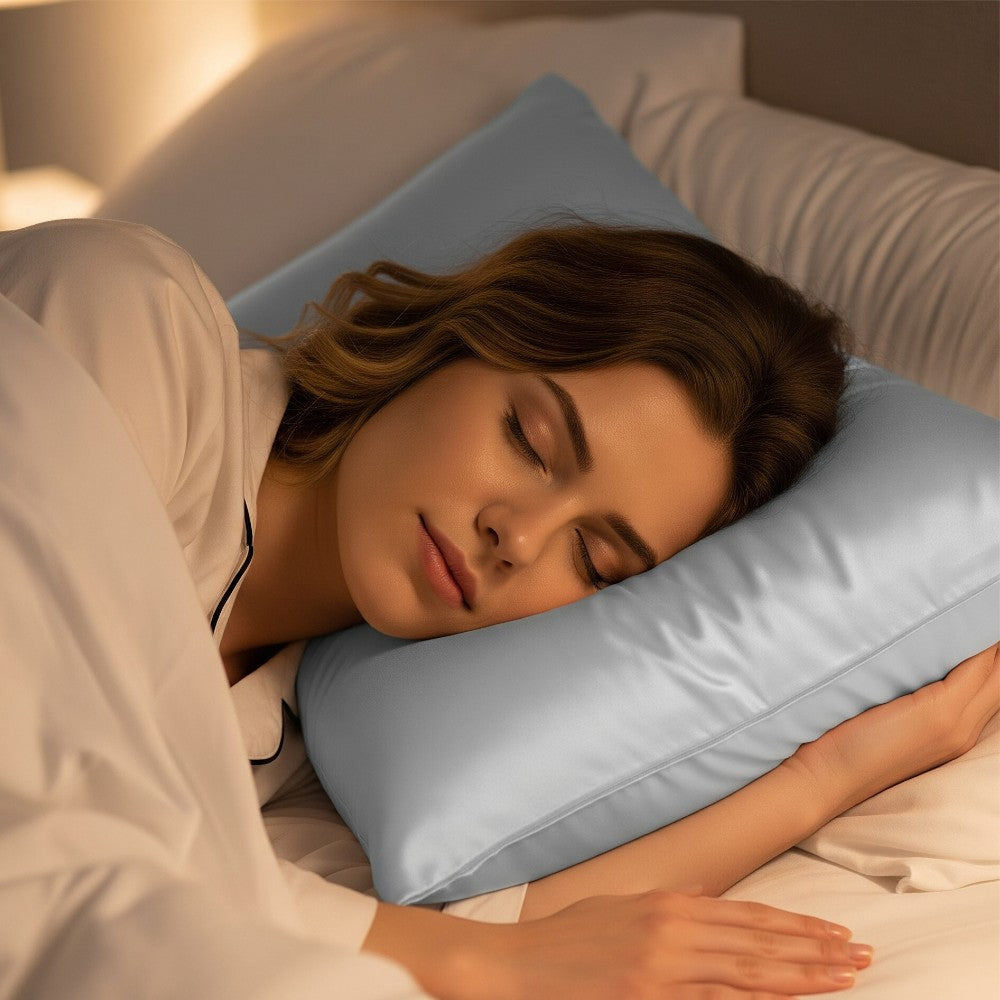 100% Mulberry Silk Pillowcase for Hair and Skin 22 Momme 6A Grade Silk Case with Hidden Zipper