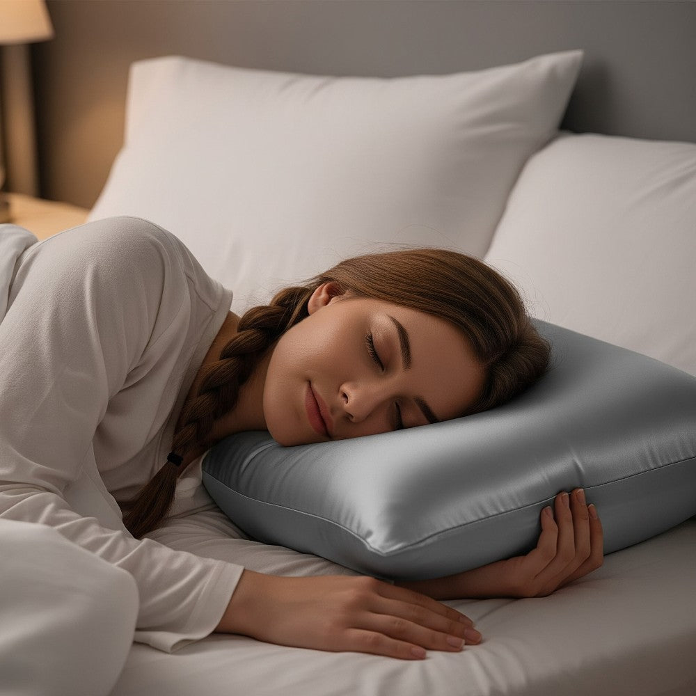 100% Mulberry Silk Pillowcase for Hair and Skin 22 Momme 6A Grade Silk Case with Hidden Zipper