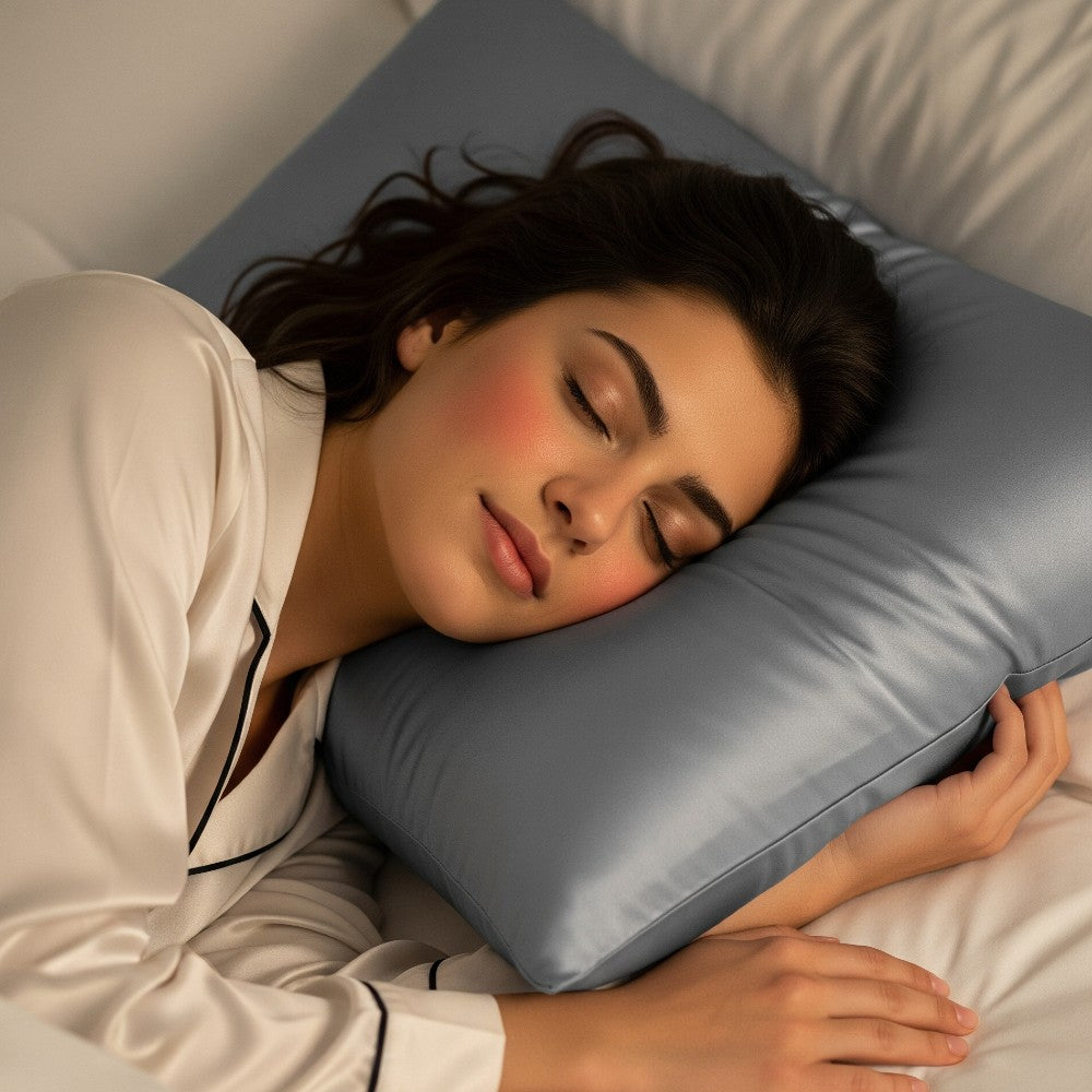 100% Mulberry Silk Pillowcase for Hair and Skin 22 Momme 6A Grade Silk Case with Hidden Zipper