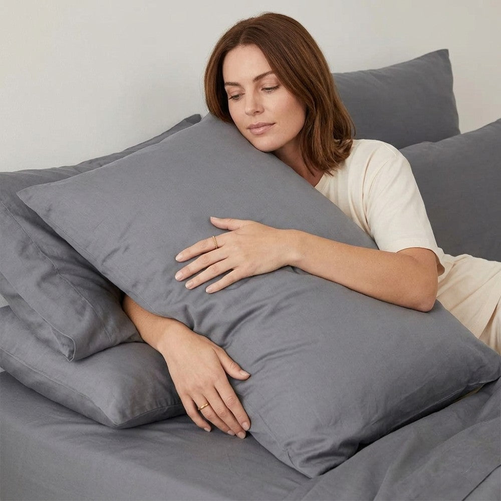 100% Bamboo Cooling Pillow Case Pillowcase Viscose Silky Pillow Covers with Envelope Closure - 2 Pack