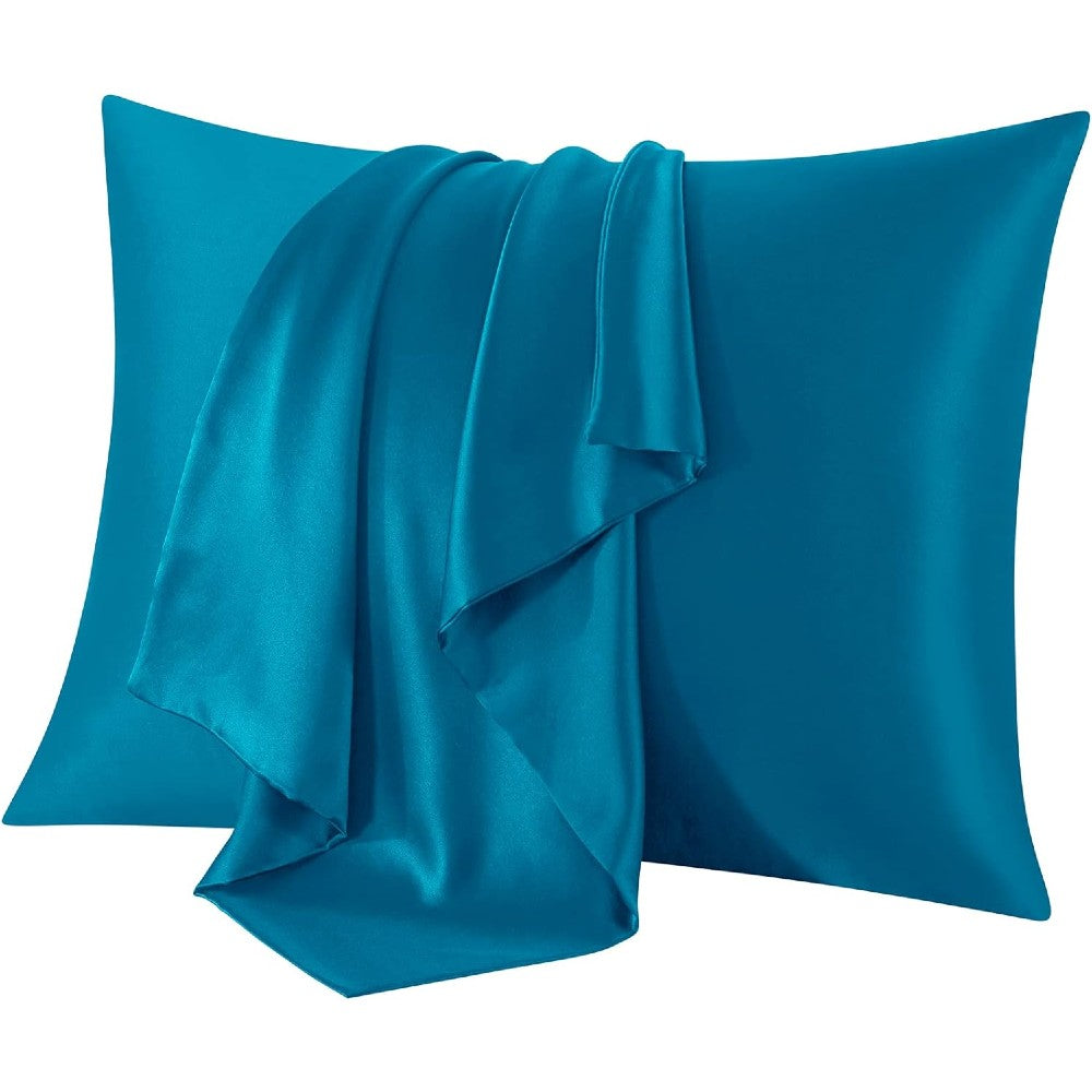 100% Mulberry Silk Pillowcase for Hair and Skin Soft Smooth Natural Silk Cover with Zipper Closure