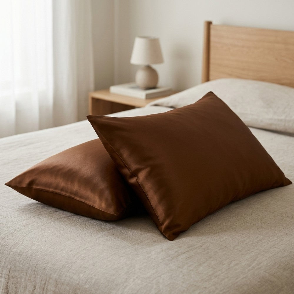 100% Mulberry Silk Pillowcase for Hair and Skin Soft Smooth Natural Silk Cover with Envelope Closure