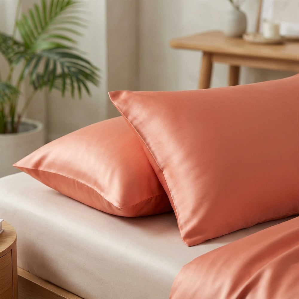 100% Mulberry Silk Pillowcase for Hair and Skin Soft Smooth Natural Silk Cover with Envelope Closure