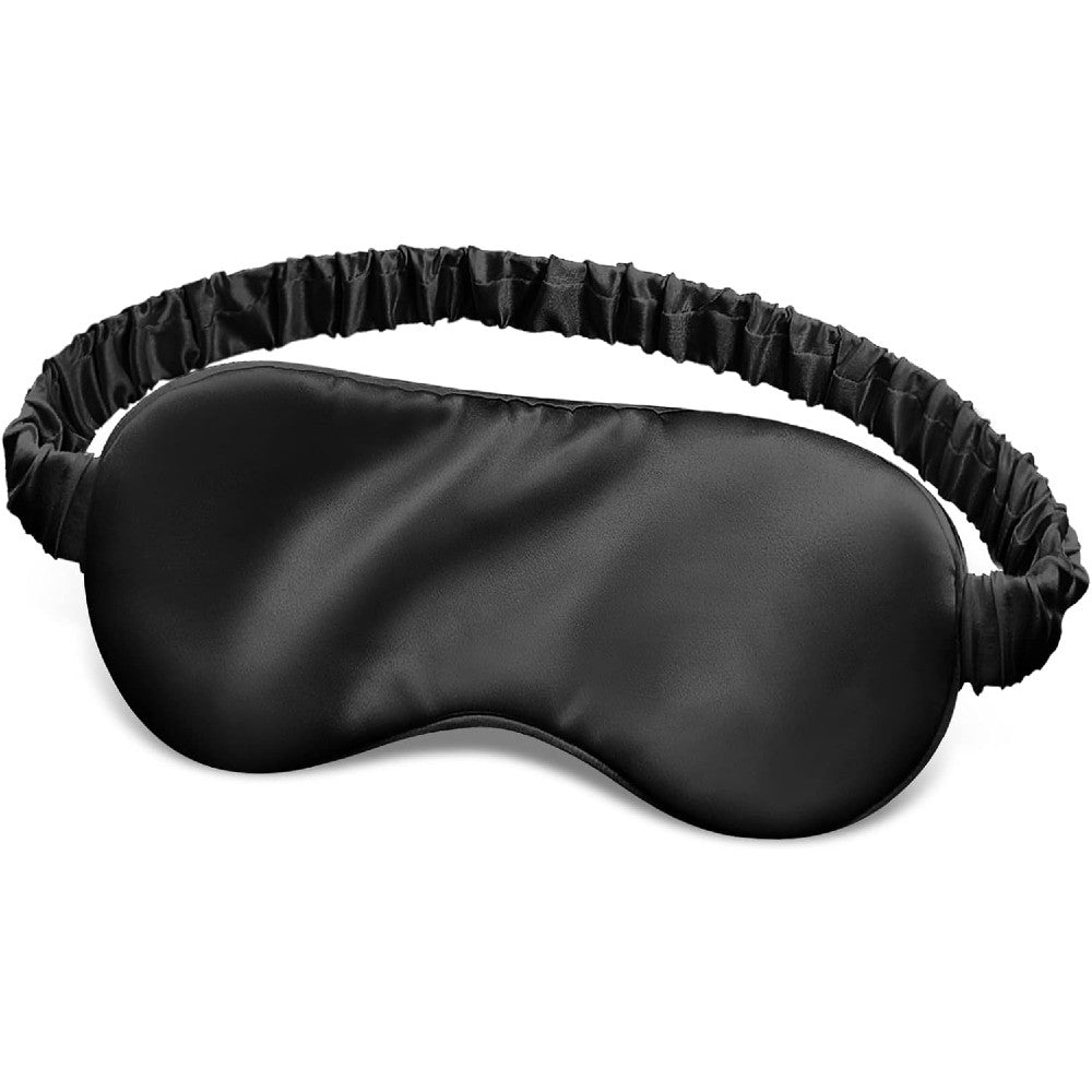 100% Pure Silk Eye Mask with Elastic Strap Sleep Mask for Beauty Sleep and Travel