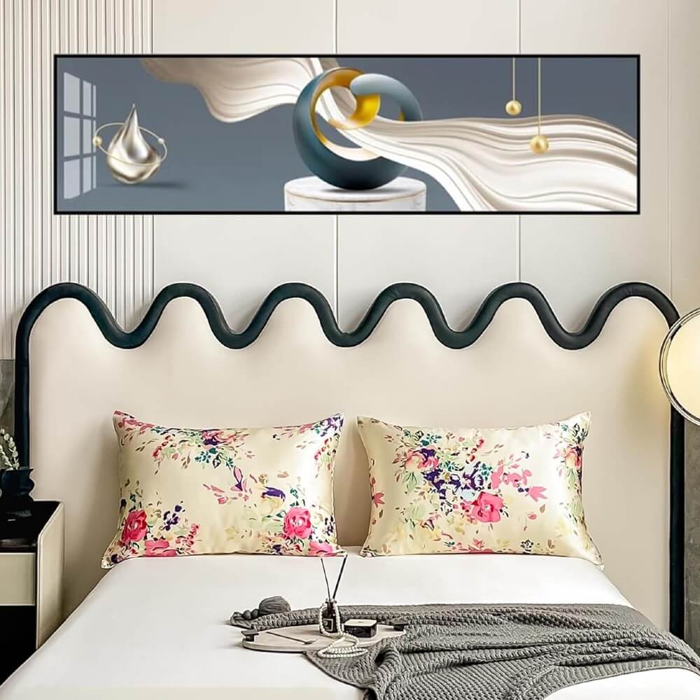 100% Mulberry Silk Pillowcase for Hair and Skin Natural Silk Pillow Cover Hidden Zipper Design with Floral Prints