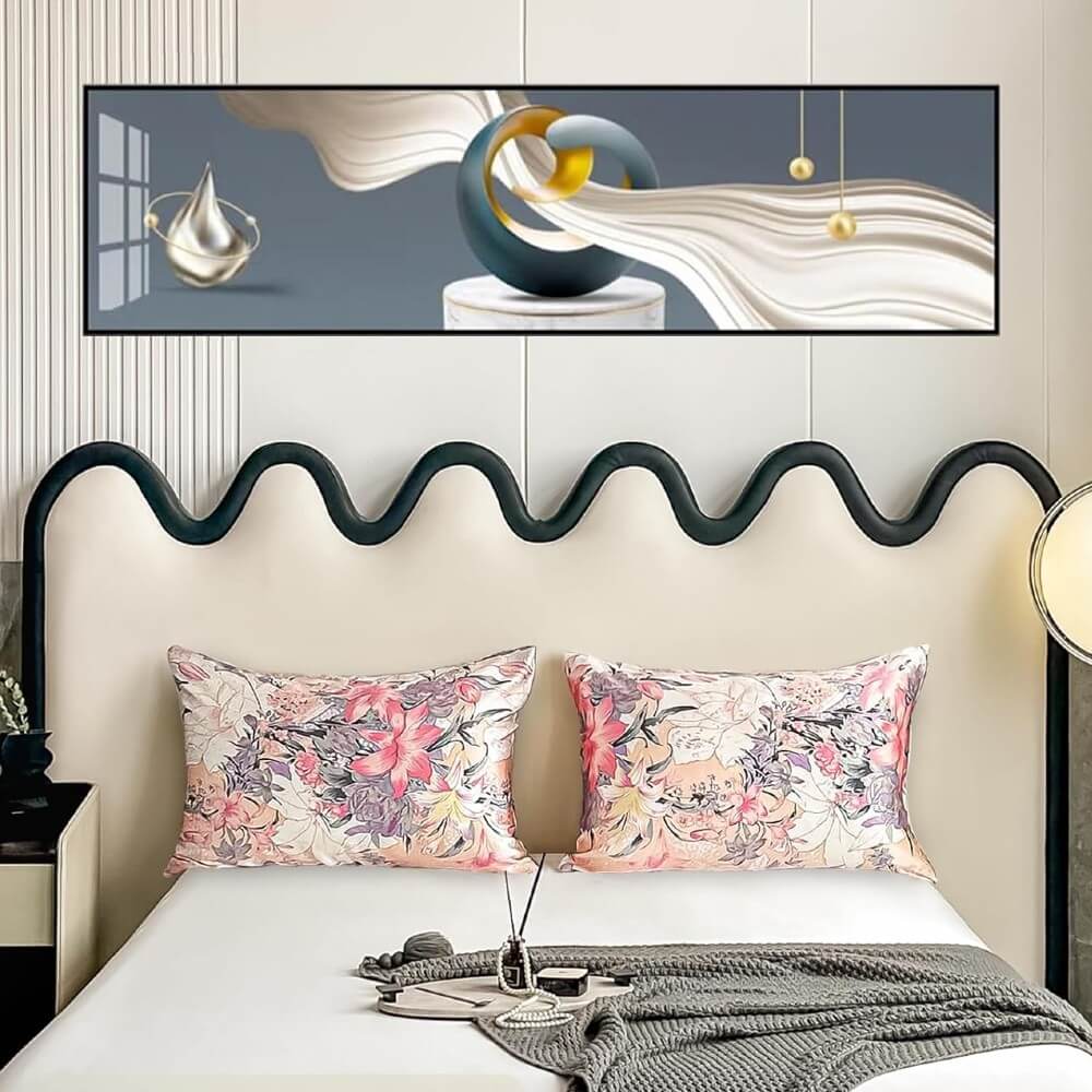 100% Mulberry Silk Pillowcase for Hair and Skin Natural Silk Pillow Cover Hidden Zipper Design with Floral Prints