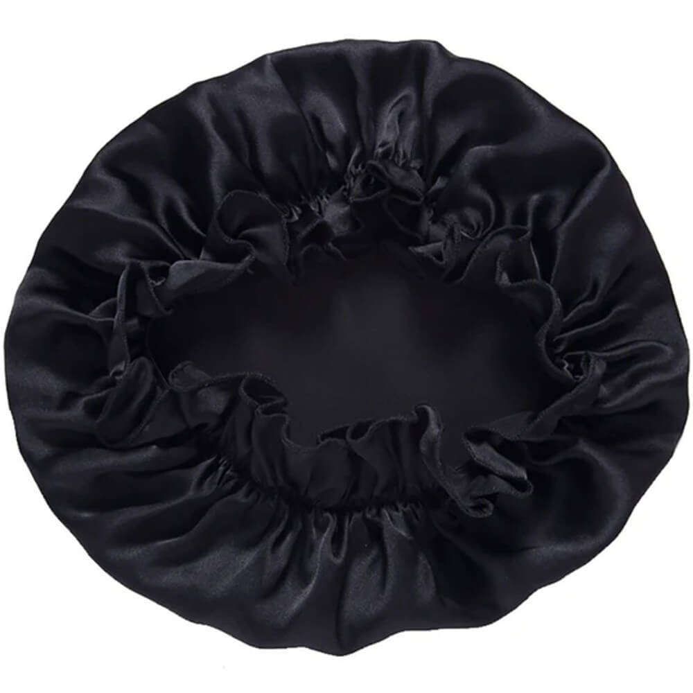 100% Mulberry Silk Sleep Cap for Curly Hair Silk Night Bonnet with Elastic Band