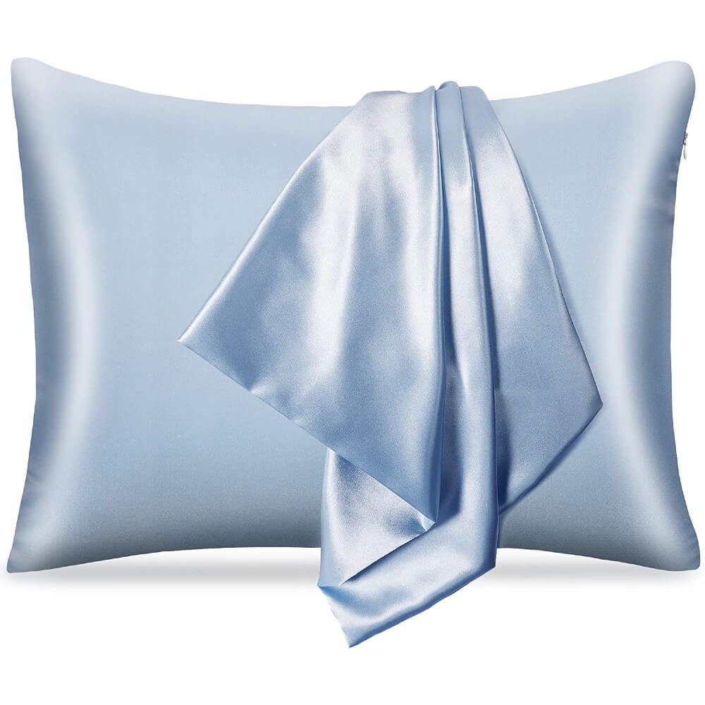 100% Mulberry Silk Pillowcase for Hair and Skin Soft Smooth Natural Silk Cover with Zipper Closure