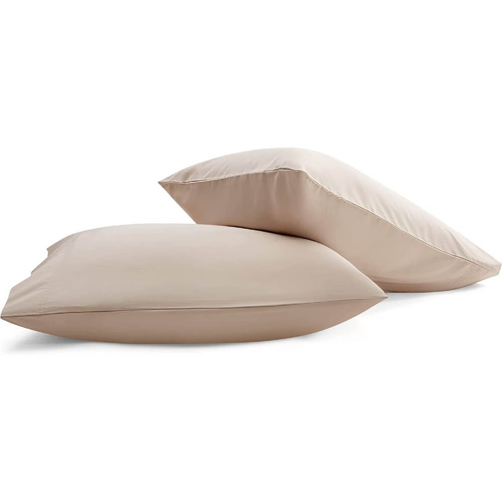 100% Bamboo Cooling Pillow Case Pillowcase Viscose Silky Pillow Covers with Envelope Closure - 2 Pack