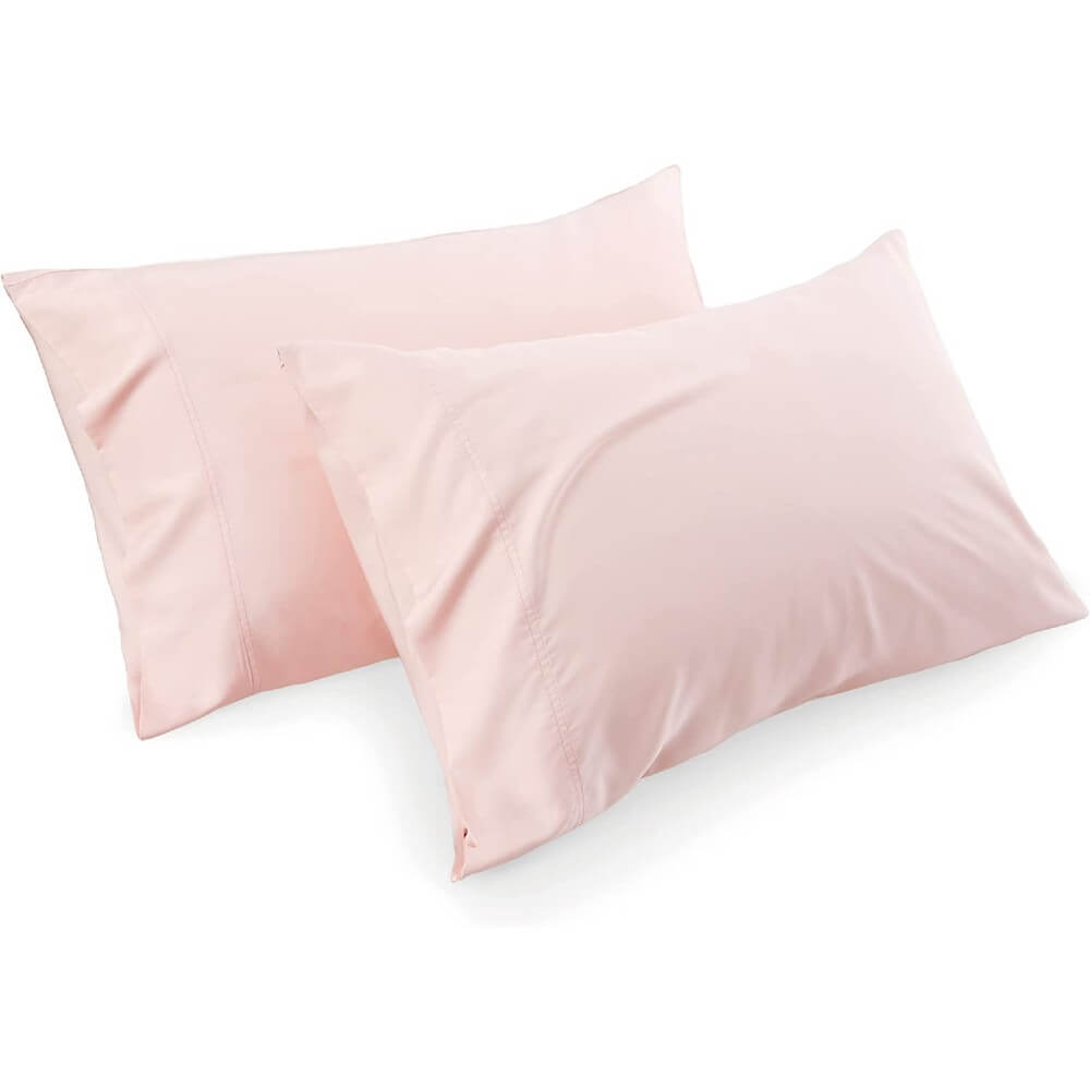 100% Bamboo Cooling Pillow Case Pillowcase Viscose Silky Pillow Covers with Envelope Closure - 2 Pack