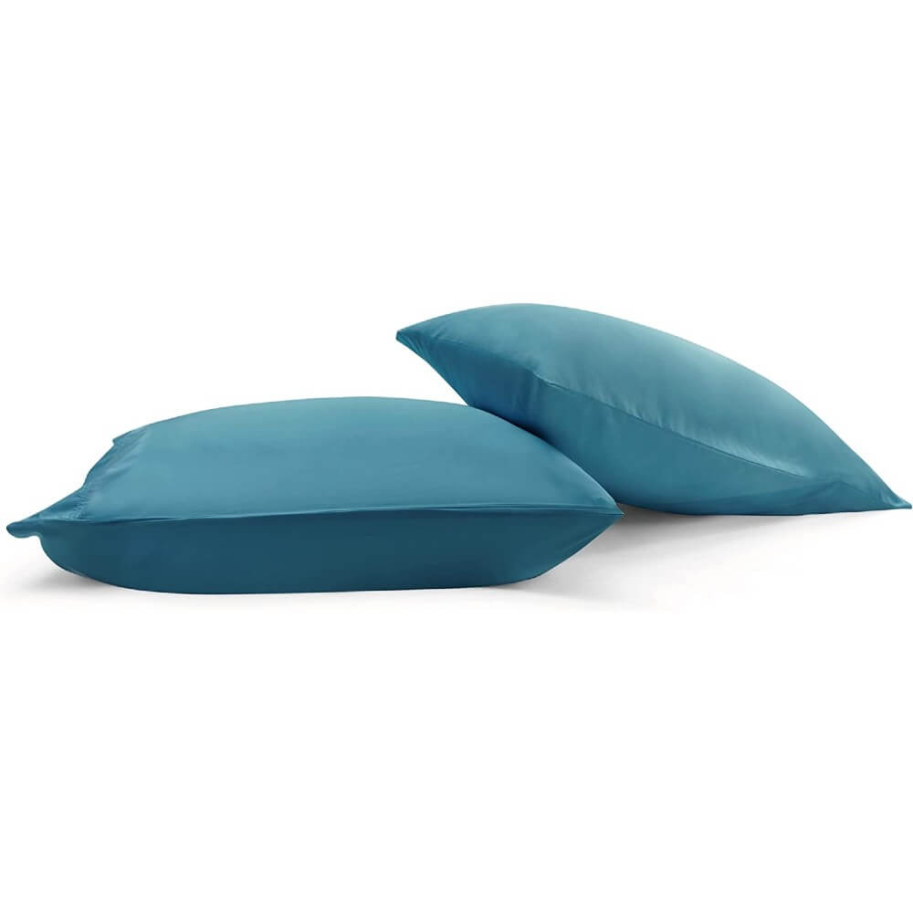 100% Bamboo Cooling Pillow Case Pillowcase Viscose Silky Pillow Covers with Envelope Closure - 2 Pack