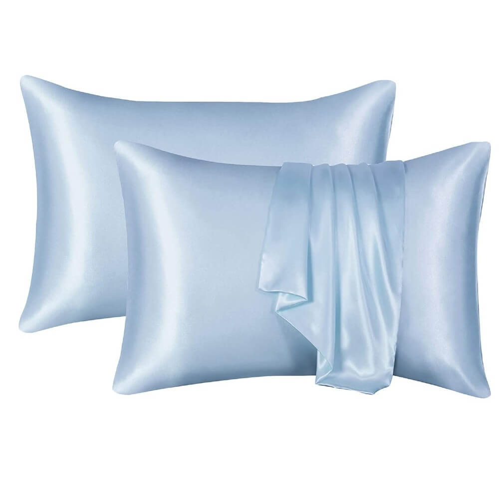 2 Pack Mulberry Silk Pillowcase for Hair and Skin 100% Natural Silk Pillow Case Cover with Hidden Zipper