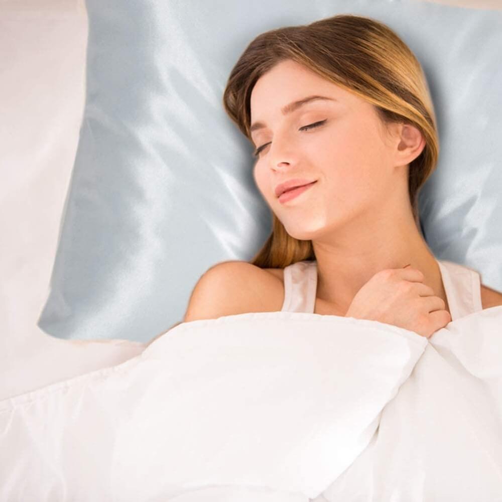 2 Pack Mulberry Silk Pillowcase for Hair and Skin 100% Natural Silk Pillow Case Cover with Hidden Zipper