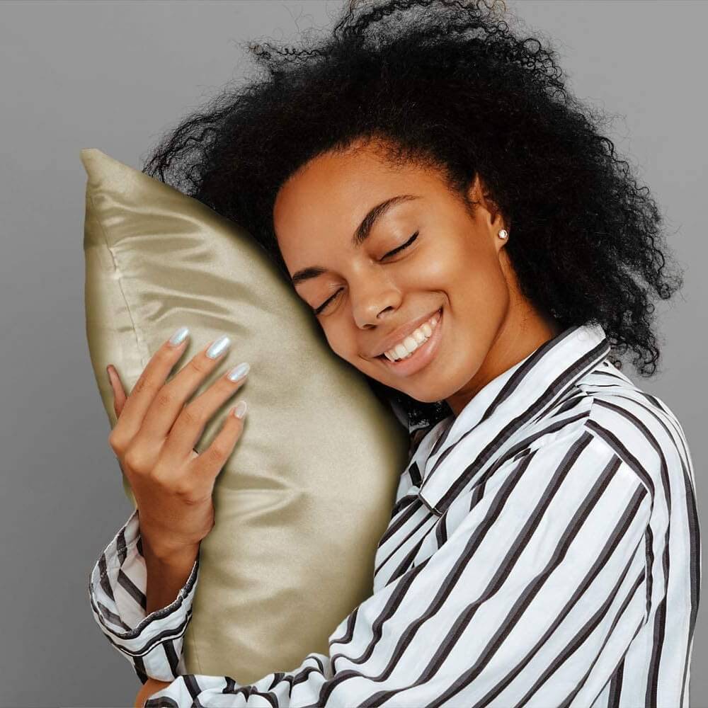 2 Pack Mulberry Silk Pillowcase for Hair and Skin 100% Natural Silk Pillow Case Cover with Hidden Zipper