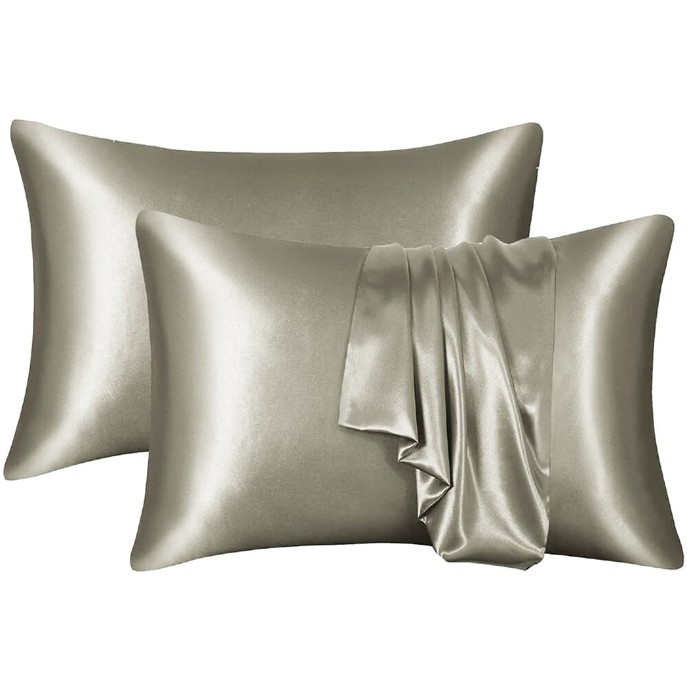 2 Pack Mulberry Silk Pillowcase for Hair and Skin 100% Natural Silk Pillow Case Cover with Hidden Zipper