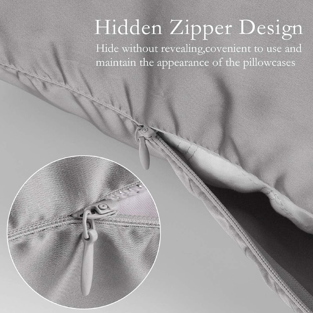 100% Mulberry Silk Pillowcase for Hair and Skin Queen Size Silk Pillow Cover with Hidden Zipper
